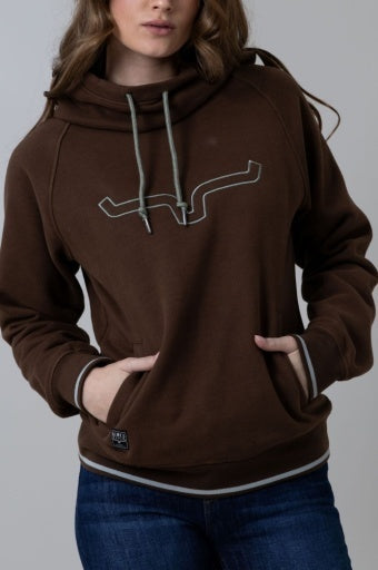 TWO SCOOPS-HOODIE-BROWN