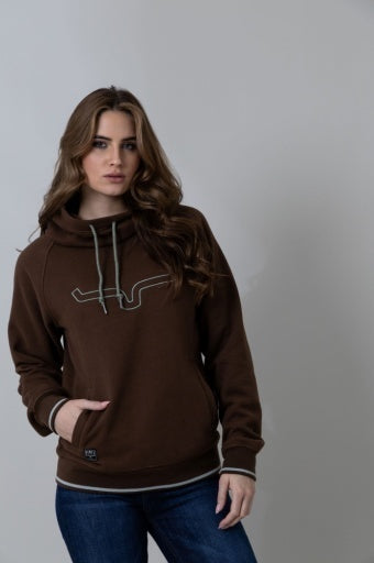 TWO SCOOPS-HOODIE-BROWN