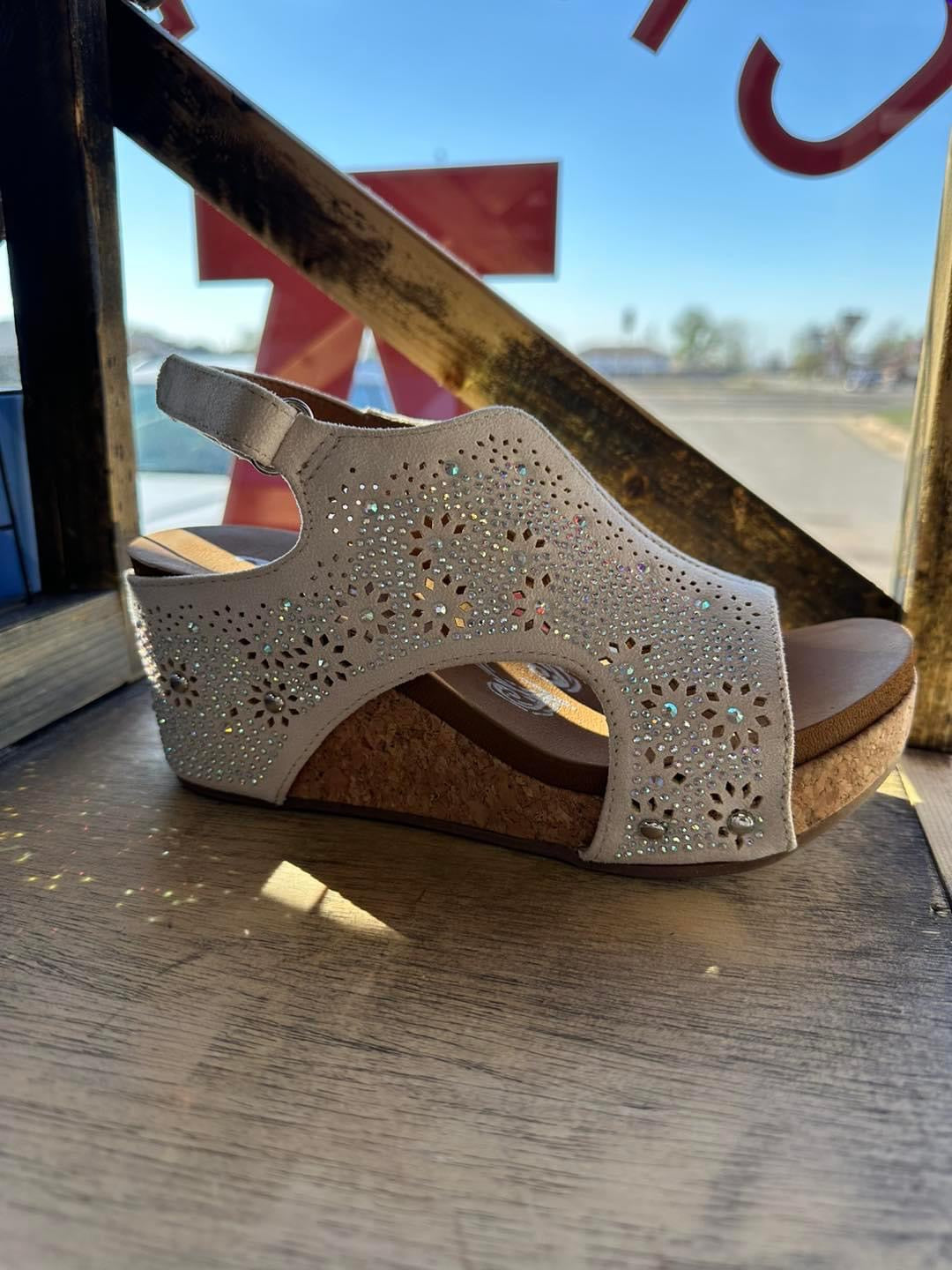 Starry Nights Cream Wedge