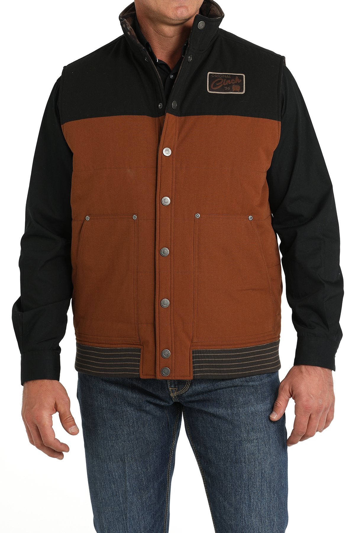 Cinch Mens Reversible Vest - Brown