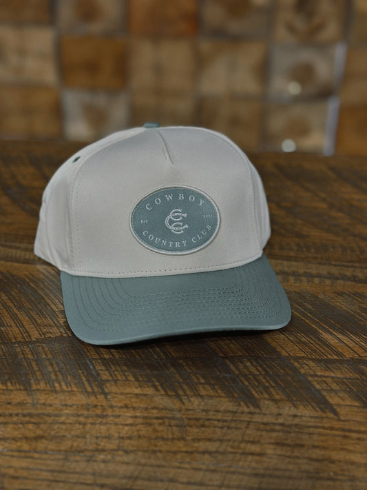 Cowboy Country Club Two Tone Patch Hat Green