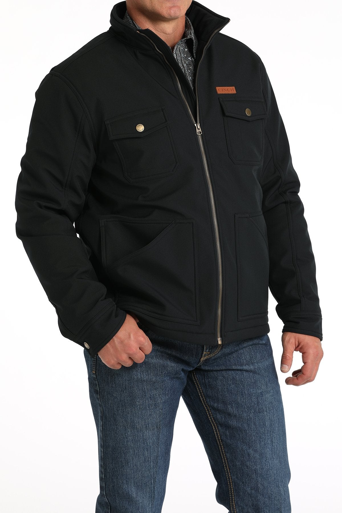 Cinch  MENS CC BONDED JACKET BLK