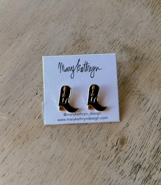 Black Cowboy Boot Studs