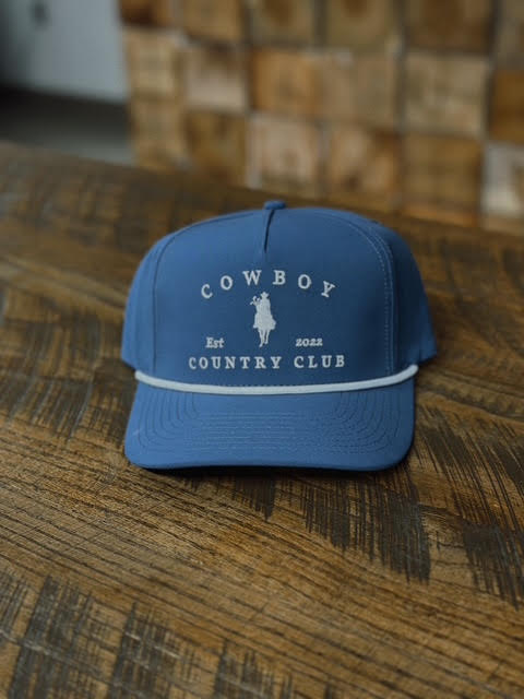 Cowboy Country Club Horse Roped Hat Navy